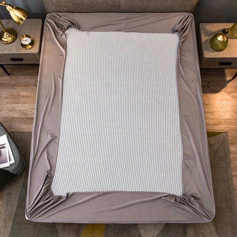 Afralia™ Silky Summer Bed Set - Luxury Cooling Mattress Covers & Pillowcases