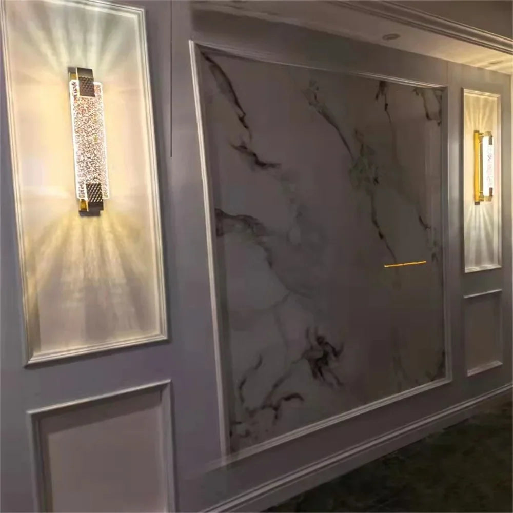 Afralia™ Crystal Wall Lamp - Luxury Living Room Decor, Bedroom & Aisle Lighting