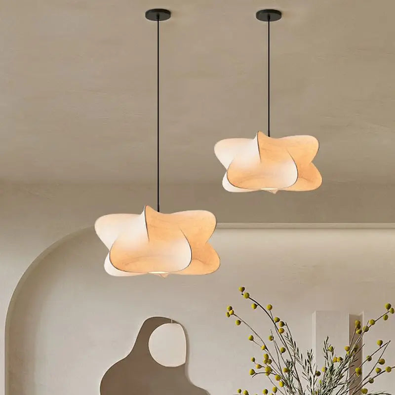 Afralia™ Silk Pendant Lamp: Nordic Minimalist Cirrus Pendant Light for Living Room, Bedroom