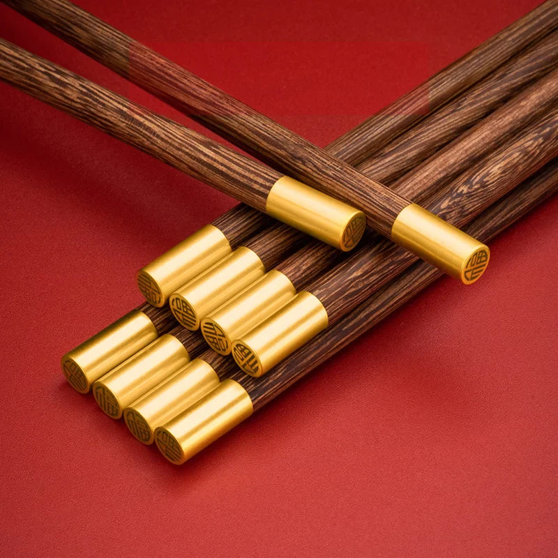 Afralia™ Chicken-wing Wood Chopsticks Set • High Grade Reusable Tableware
