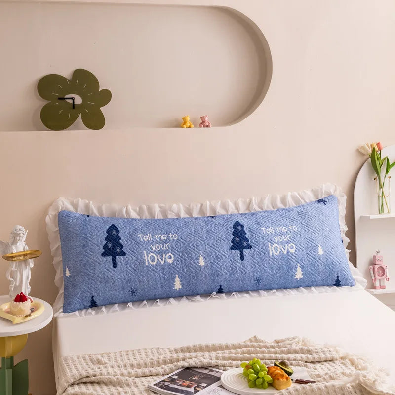 Afralia™ Waterproof Ins Fashion Thicken Quilted Long Body Pillow Cover Bedding