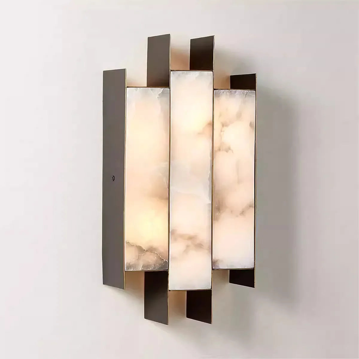 Afralia™ Modern Marble Wall Lamp for Hotel Living Room Corridor Lighting Fixture