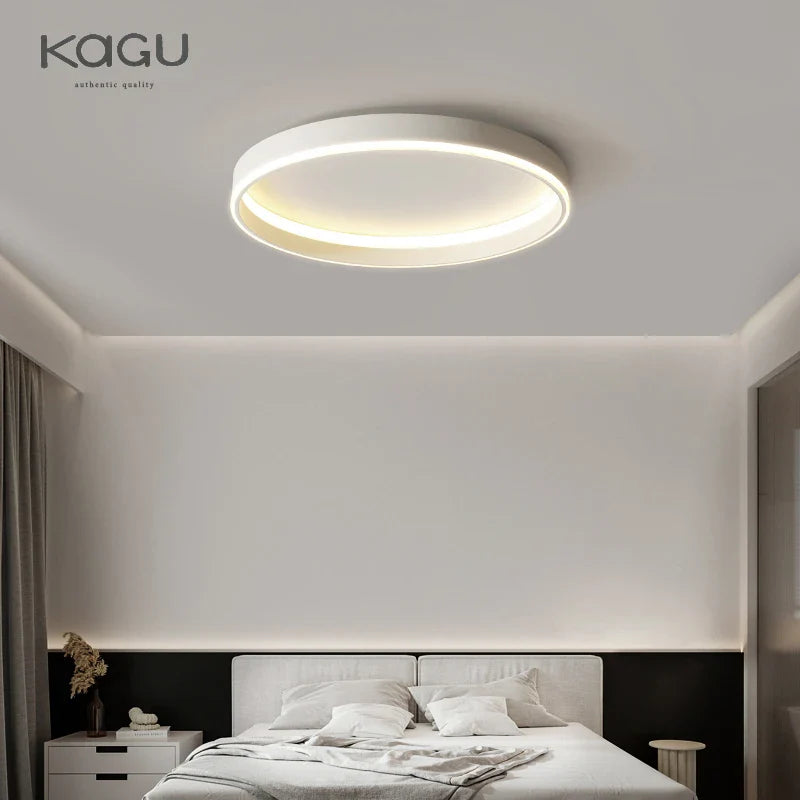 Afralia™ Round Bedroom LED Ceiling Light Modern Home Decor Minimalist Living Room Lighting