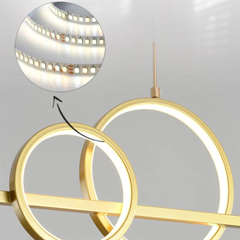 Afralia™ LED Pendant Lights: Modern Minimalist Chandelier with Remote Control, Ideal for Kitchen, Dining, Office