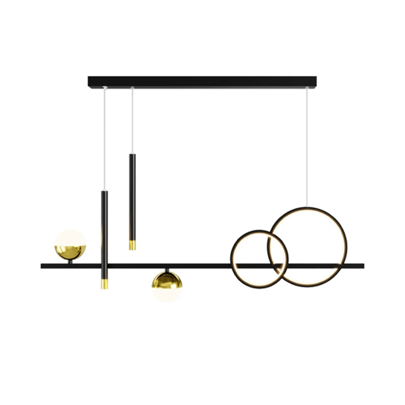 Afralia™ Nordic Minimalist LED Chandelier for Modern Dining, Bar, and Restaurant