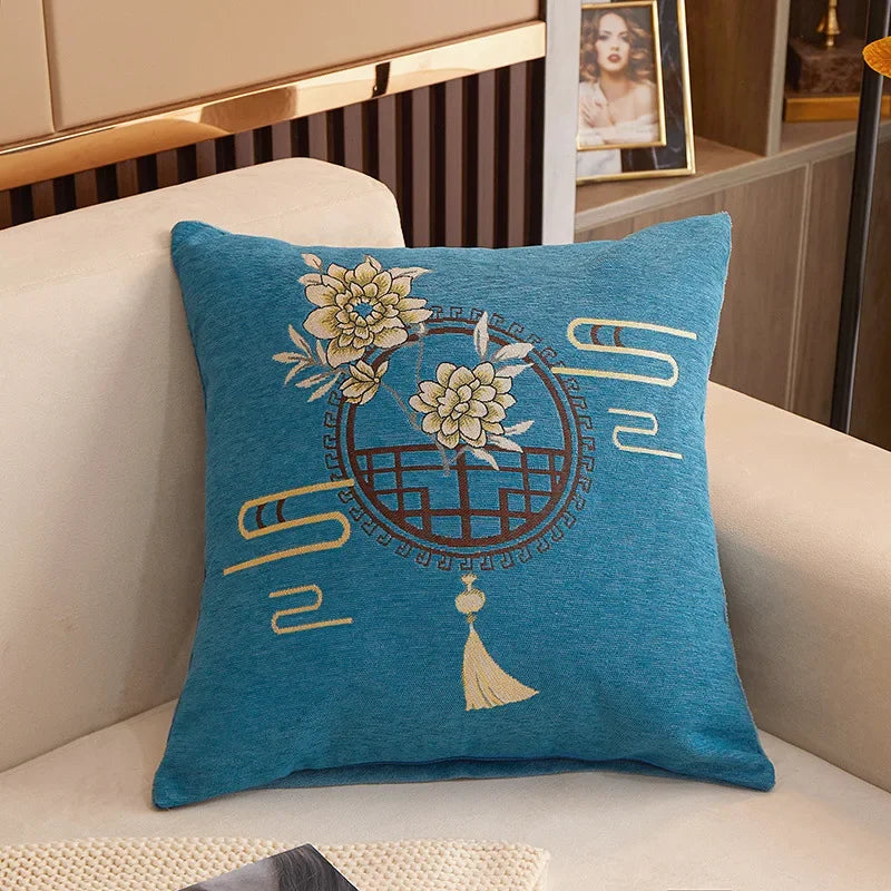 Afralia™ Floral Print Cushion - Detachable Pillow Core, Sofa Decor, Neck Support, Gift