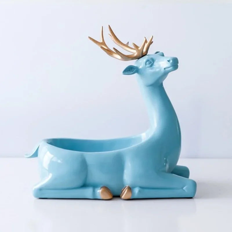 Afralia™ Elegant Resin Deer Key Storage & Home Decoration Ornaments