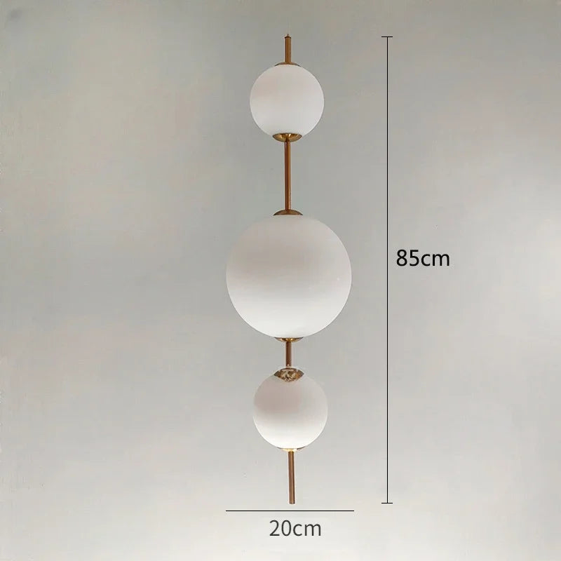 Afralia™ Glass Ball LED Pendant Light for Modern Restaurant, Cafe, Bedroom & Kitchen