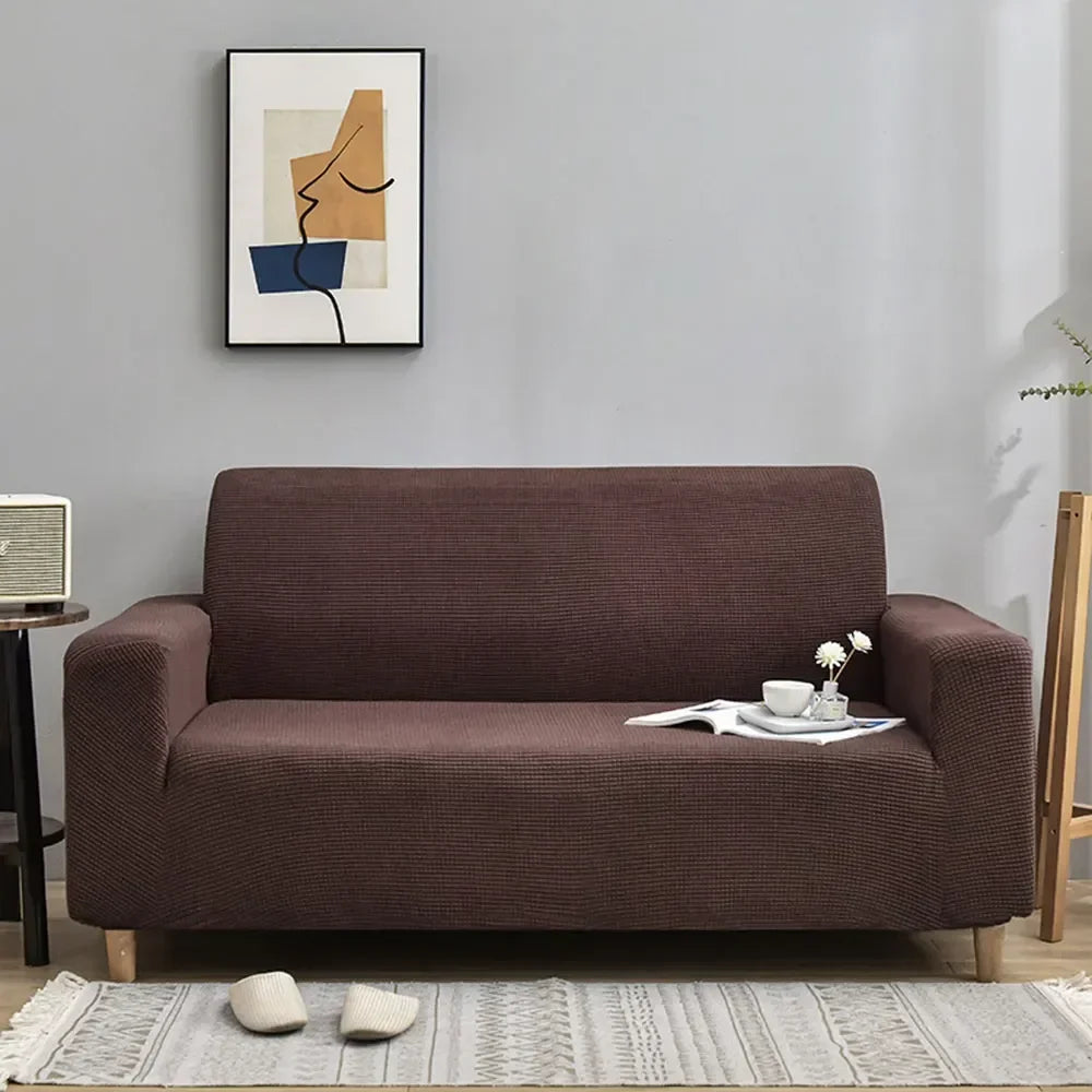 Afralia™ 3D Quilted Thicken Sofa Cover Stretch Spandex Polyester Couch Slipcover