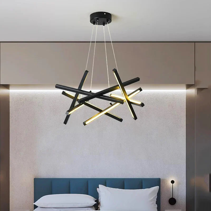 Afralia™ LED Chandelier Lighting for Living Room Bedroom Dining Salon Indoor - Pendant Lamp & Room Decor