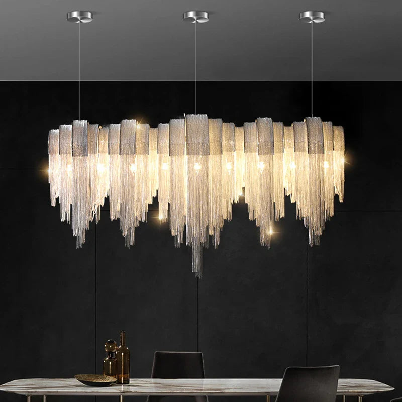 Afralia™ Modern Pendant Chandeliers Dining Room Hanging Ceiling Lamps Indoor Lighting