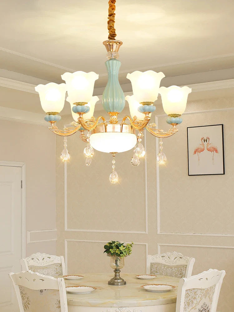 Afralia™ Luxe European Chandelier for Living Room, Bedroom, Dining Hall - Modern, Elegant Design