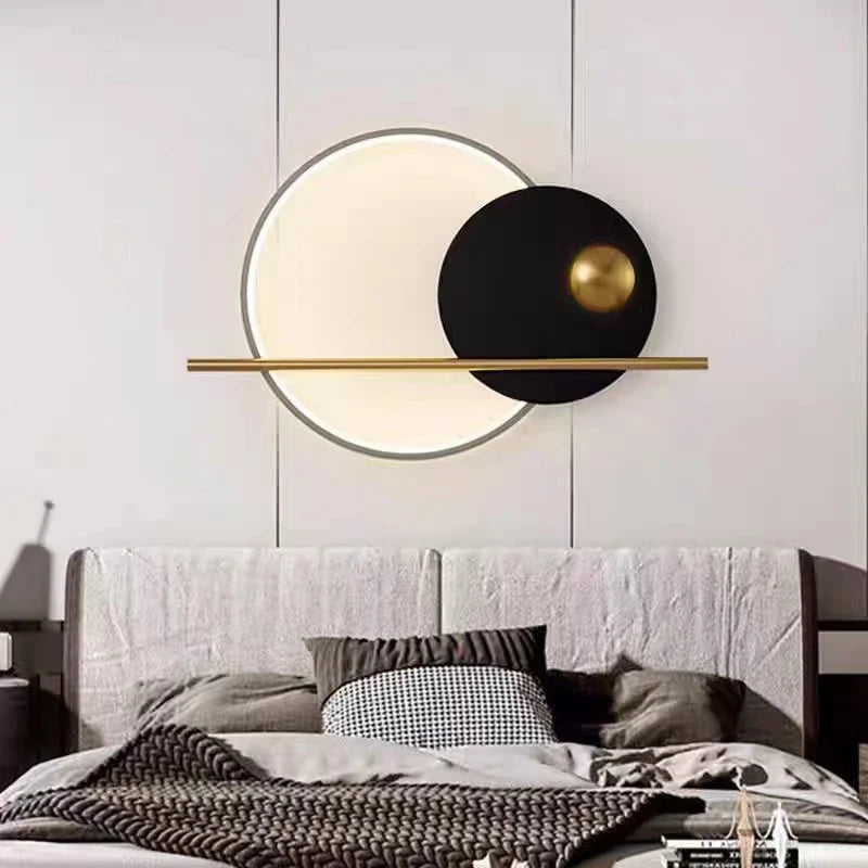 Afralia™ Modern Metal LED Wall Lights | Parlor Restaurant Bedside Minimalist Indoor Lamp