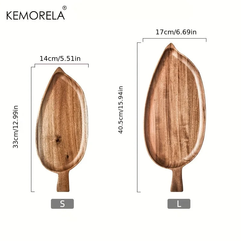 Afralia™ Wooden Serving Tray - Japanese Inspired Breakfast Plate