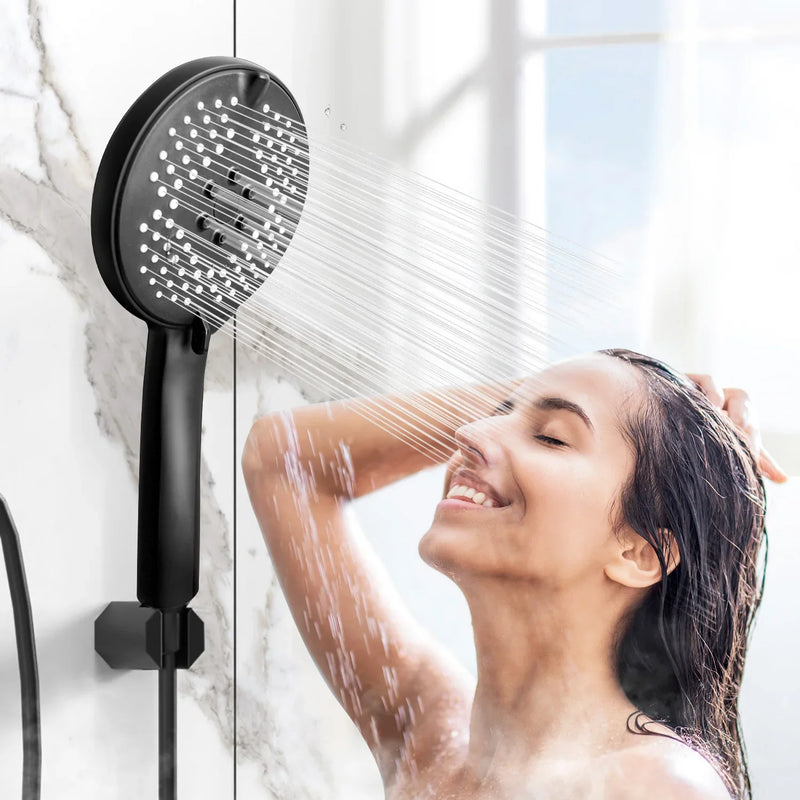 Afralia™ 3-in-1 Pressure Boost Shower Head with Hose Base - Large Water Yield