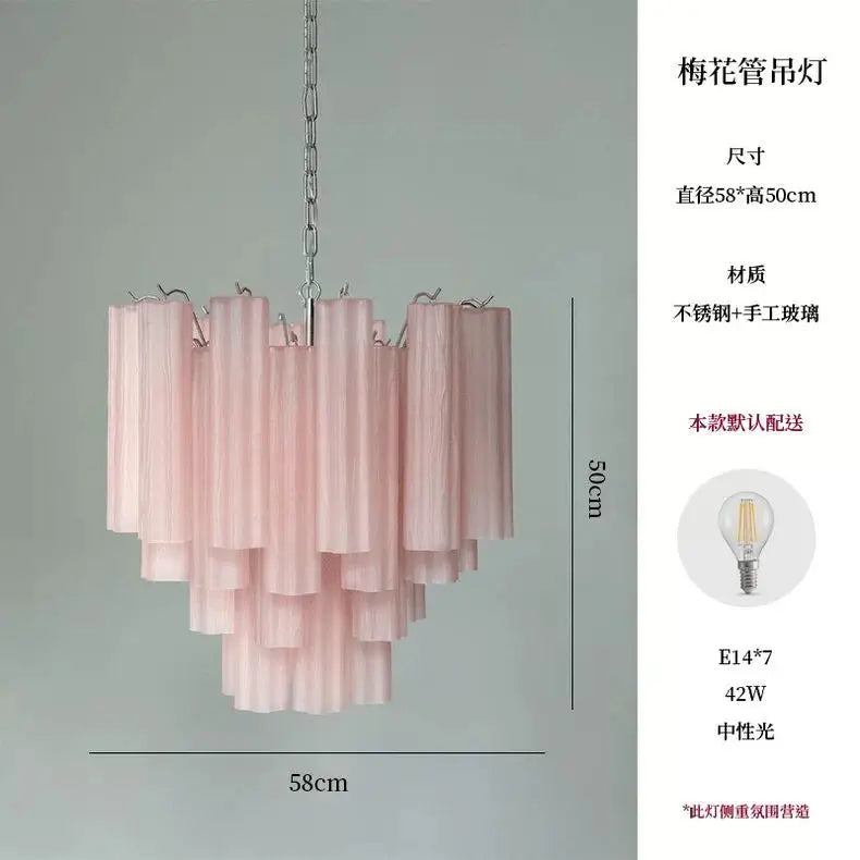 Afralia™ Colorized Glass LED Chandelier for Living Room Kitchen Bedroom