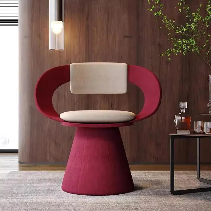 Afralia™ Rotating Dressing Stool: Modern Luxury Living Room Chair