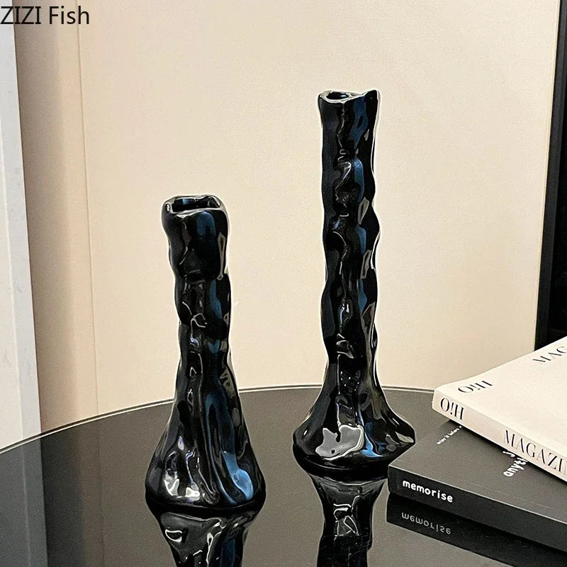 Afralia™ Romantic Candlestick Holder Desk Decoration Aroma Diffuser Home Container