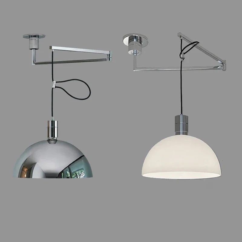 Afralia™ Metal Folding Telescoping Pendant Lights, Rotatable, E27 Lighting for Home Decor