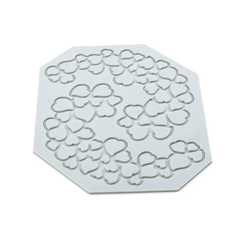 Afralia™ Heart Leaf Shaped Silicone Mold for Dessert Decoration and Molecular Gastronomy