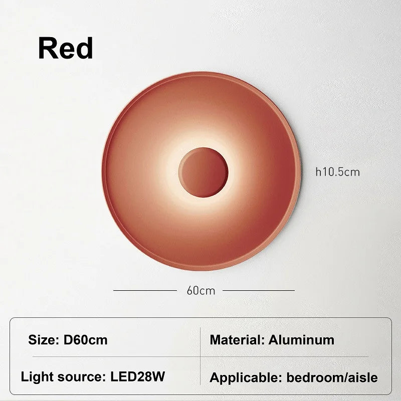 Afralia™ Round Light Wall Lamp: Modern, Simple, Bedroom, Living Room, Dining Room, Aisle Decoration