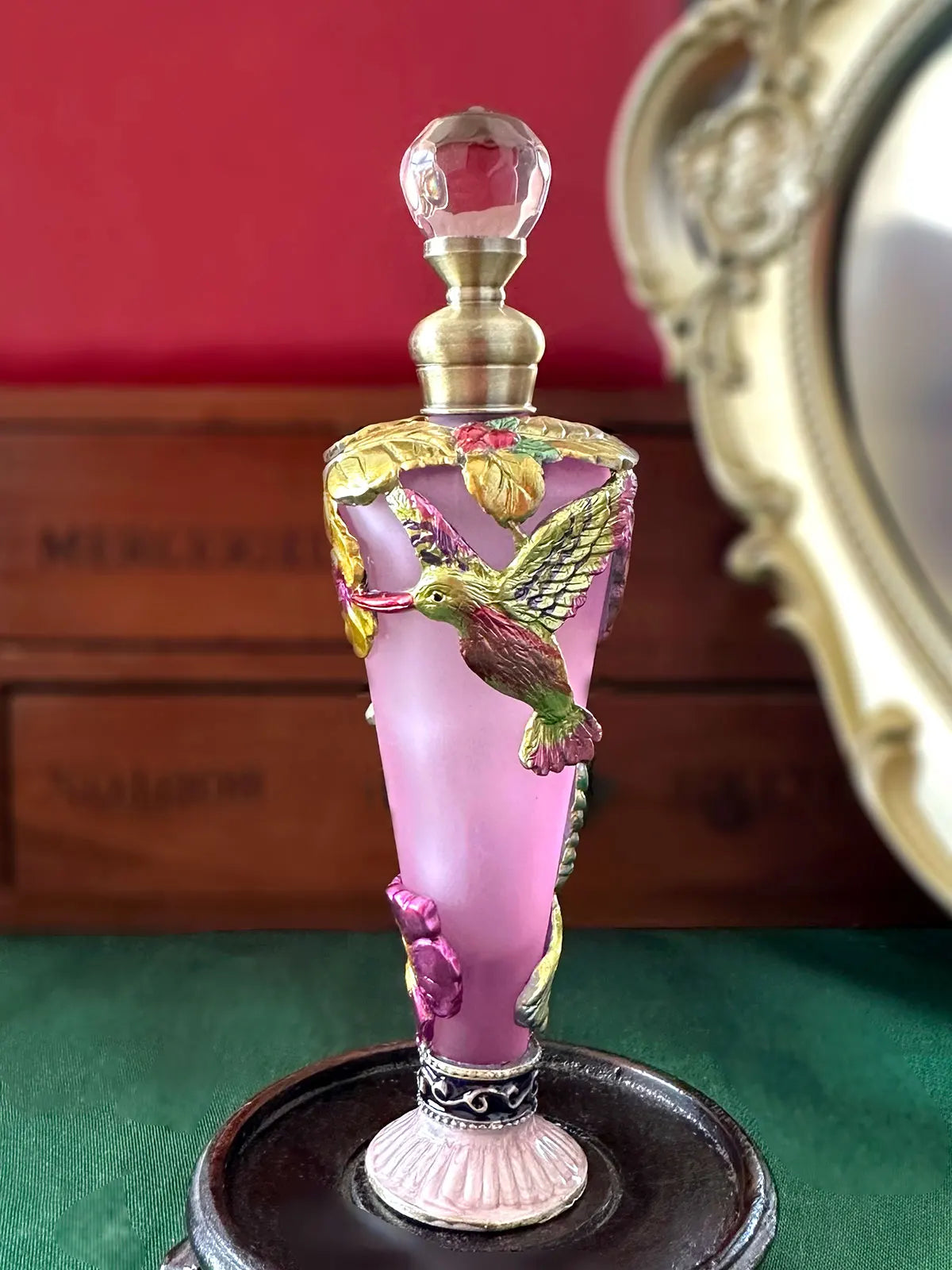 Afralia™ Retro 30ml Crystal Glass Perfume Bottle Essential Oil Gift Decoration