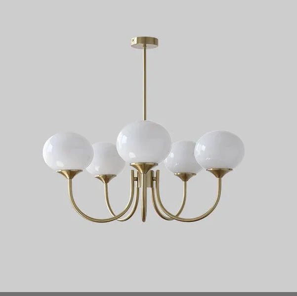 Afralia™ Glass Ball Chandelier Pendant Light for Living Dining Room