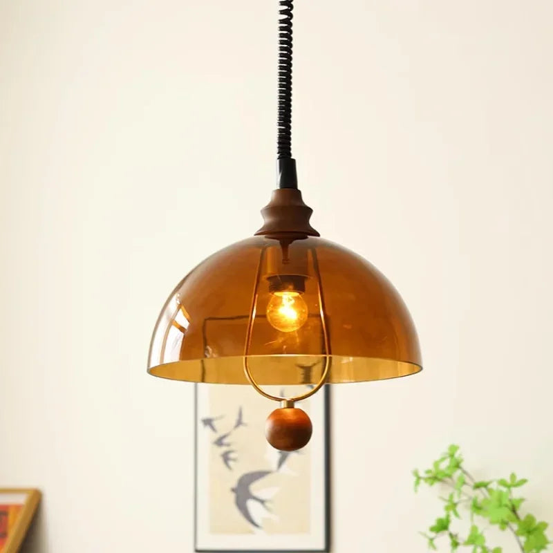 Afralia™ Amber Shades Retro Dining Room Pendant Chandelieriola™
