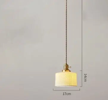 Afralia™ Blue Glass Pendant Light for Bedroom Dinning Living Room