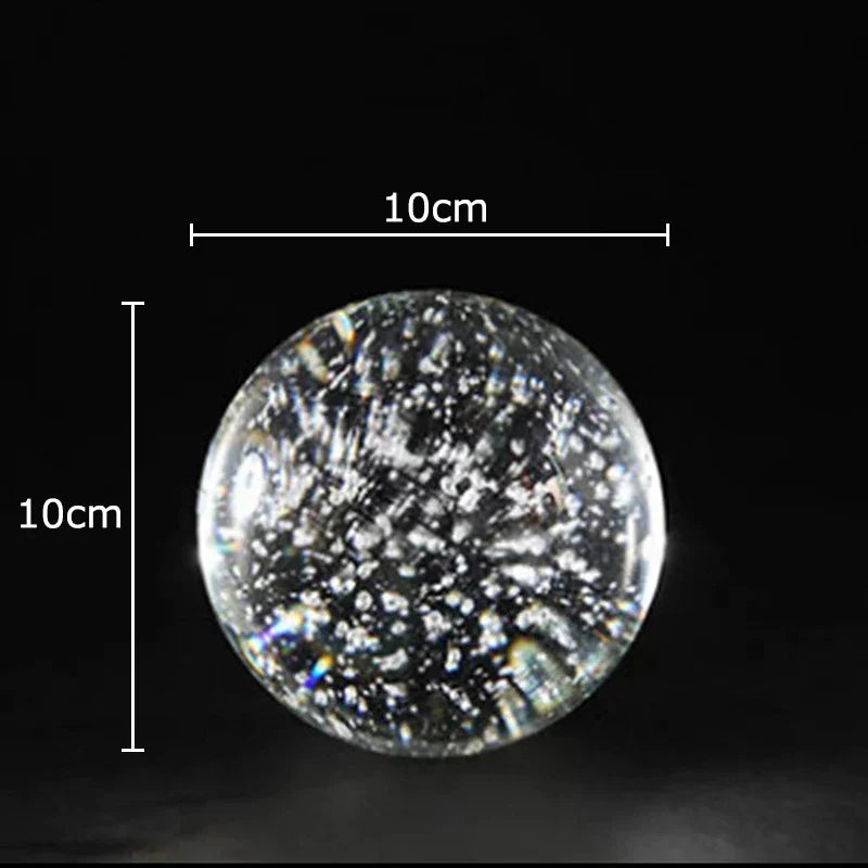 Geometric Crystal Bubble Ball Decor by Afralia™