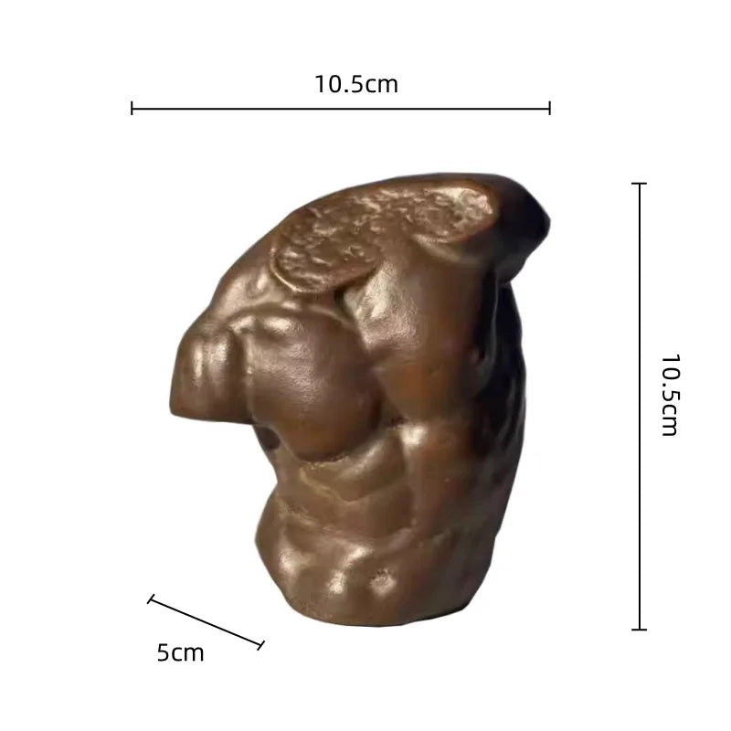 Afralia™ Greek Nude Human Figure Sculpture Handicraft, Room Decor Figurine