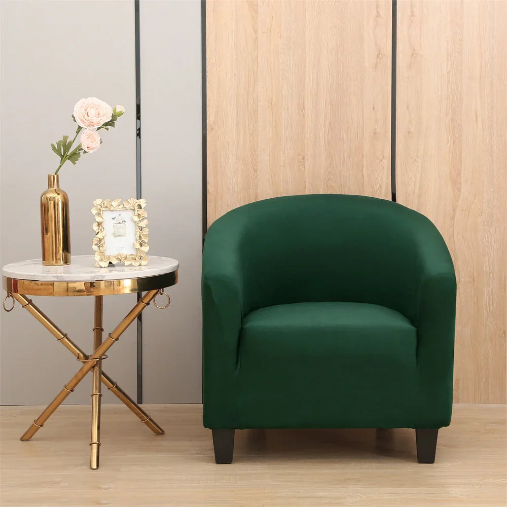 Afralia™ Printed Tub Chair Cover - Armchair Slipcover for Club Sofa