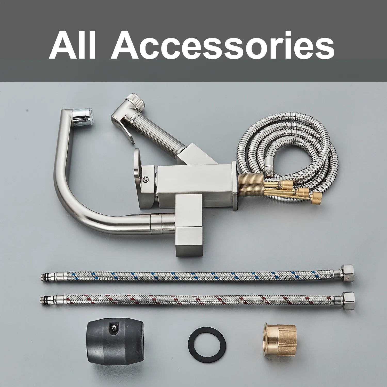 Afralia™ LED Kitchen Faucet Mixer with Swivel Spouts and Pull-Out Spray