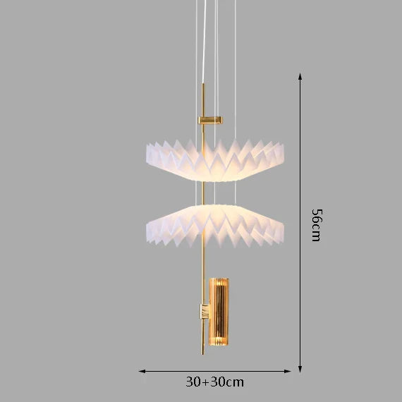 Afralia™ Minimalist Golden Chandelier for Restaurant Living Room Bedroom
