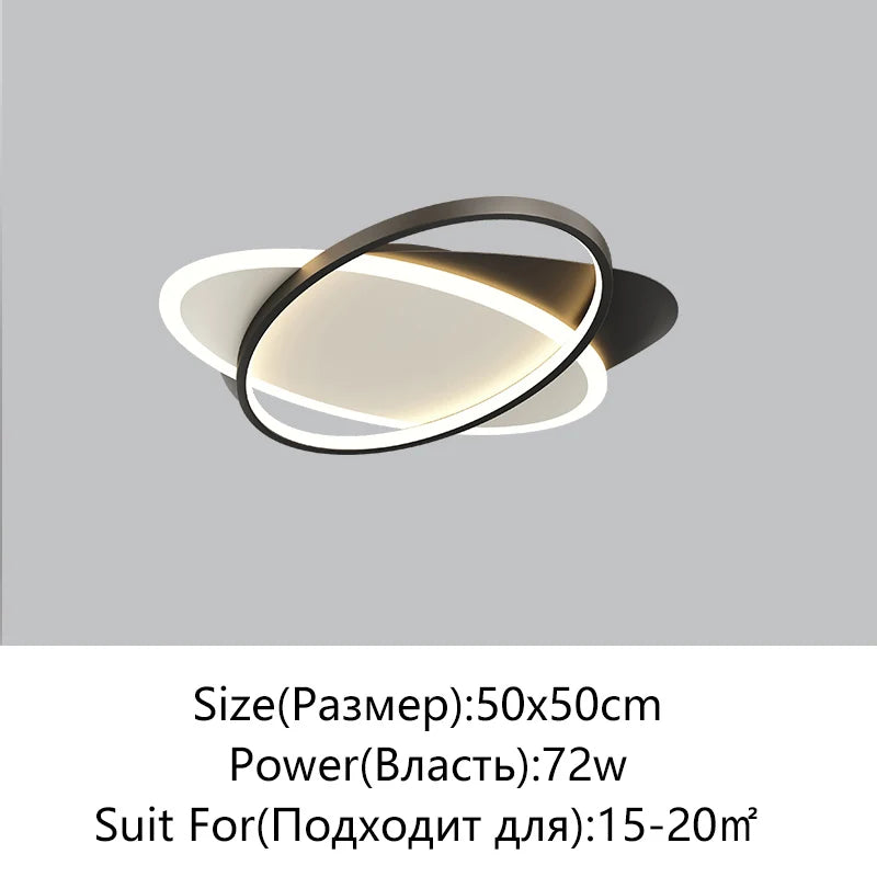 Afralia™ LED Chandelier: Black White Modern Lighting for Living Study Room Luminaire