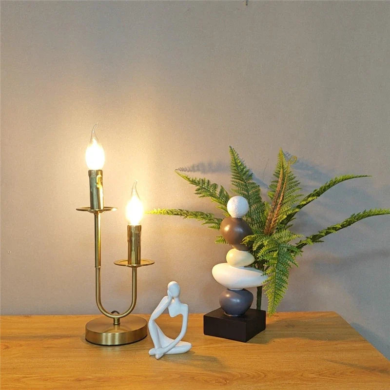 Afralia™ Industrial Retro Candle Floor Lamp for Living Room Bedroom Study