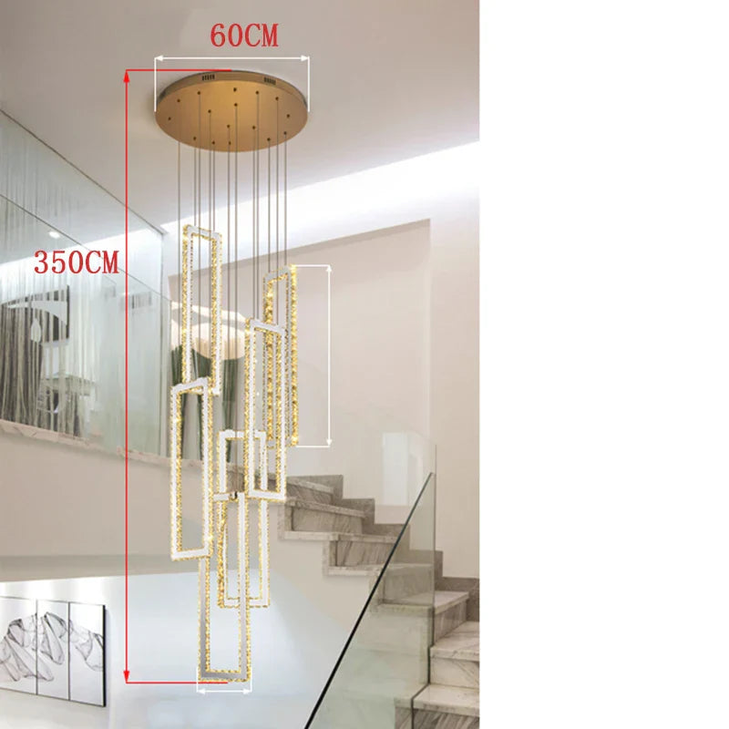 Afralia™ Crystal Pendant Lights: Modern Smart Indoor Lighting for Living Room, Dining Room