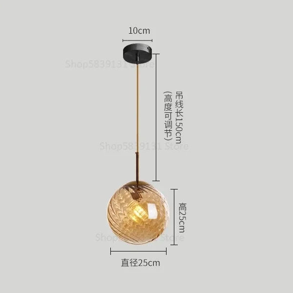 Afralia™ Modern LED Glass Pendant Lights for Home Decor and Ambiance