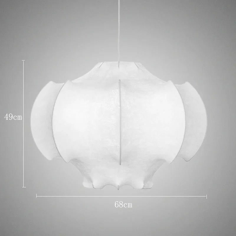 Afralia™ Viscontea Silk Pendant Light for Kitchen Island Living Room Dining Table