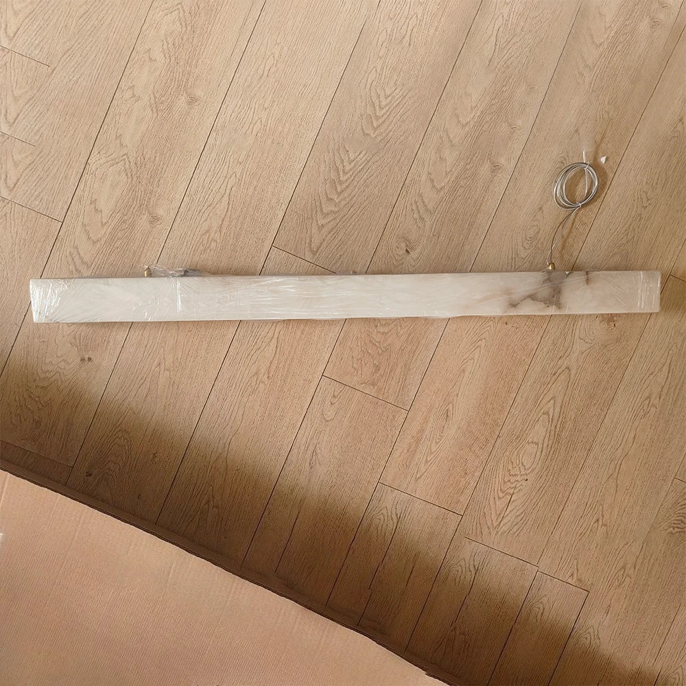 Afralia™ Marble and Copper Chandelier Pendant Light for Living Room Dining Ceiling