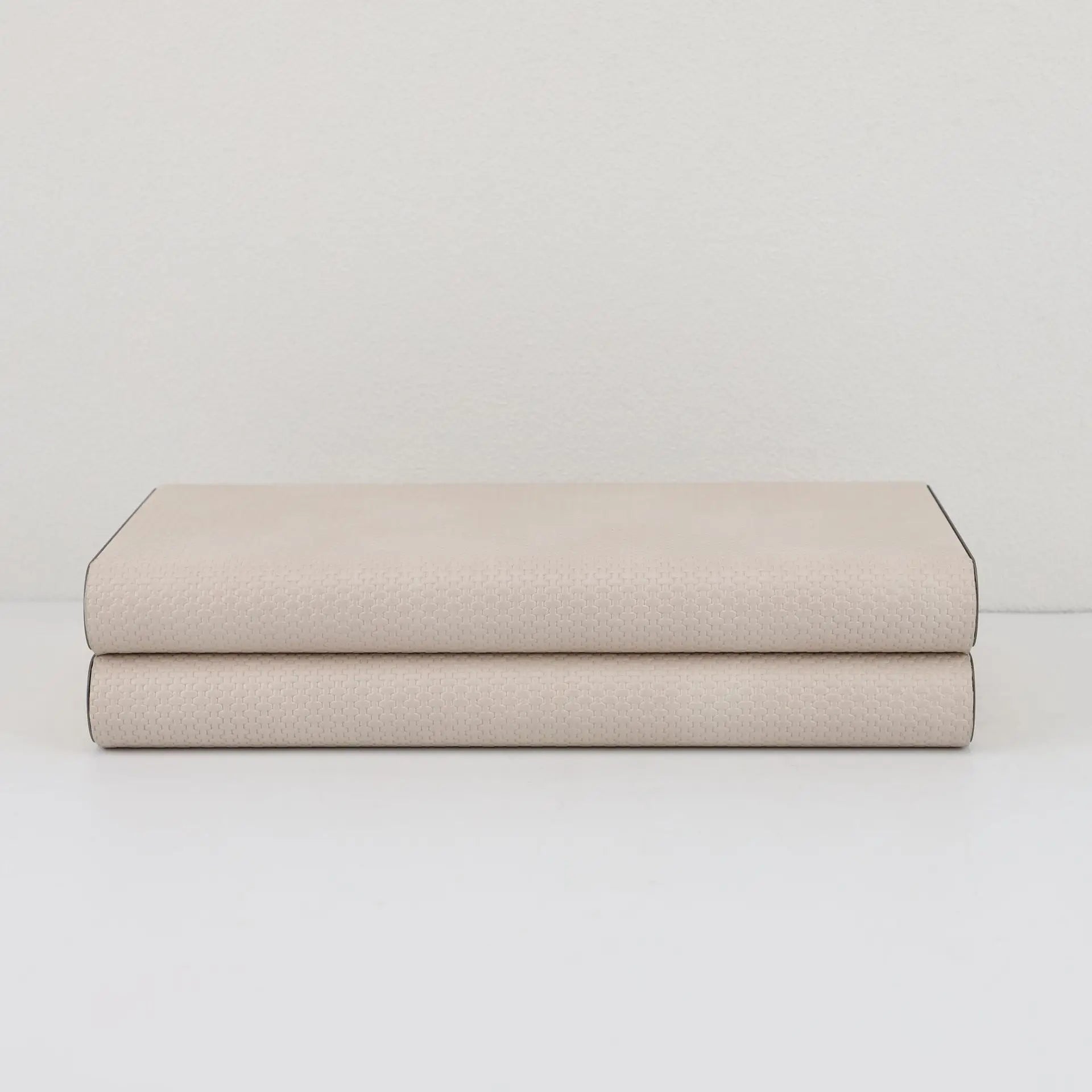 Afralia™ Beige Leather Metal-edged Jewelry Box & Storage Container