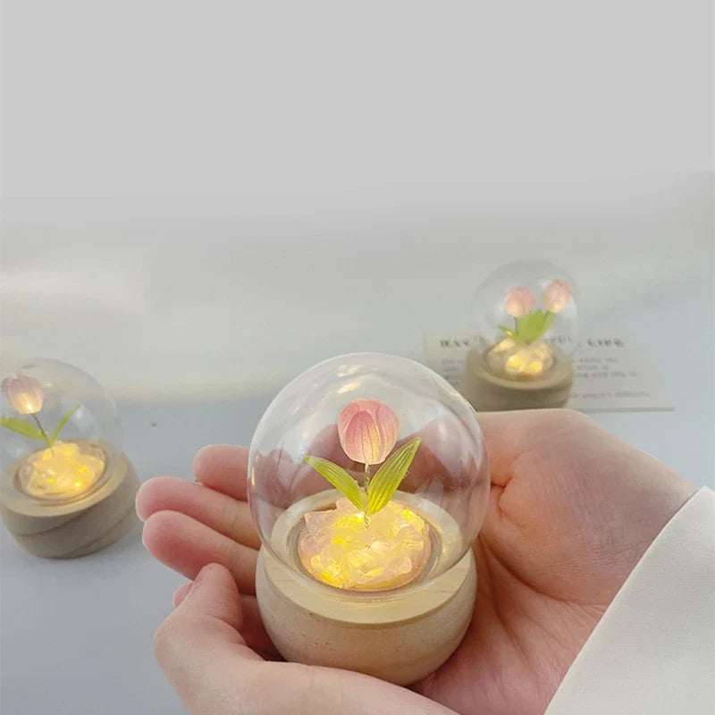 Afralia™ Tulip Night Light DIY Material Package for Romantic Ambient Lighting