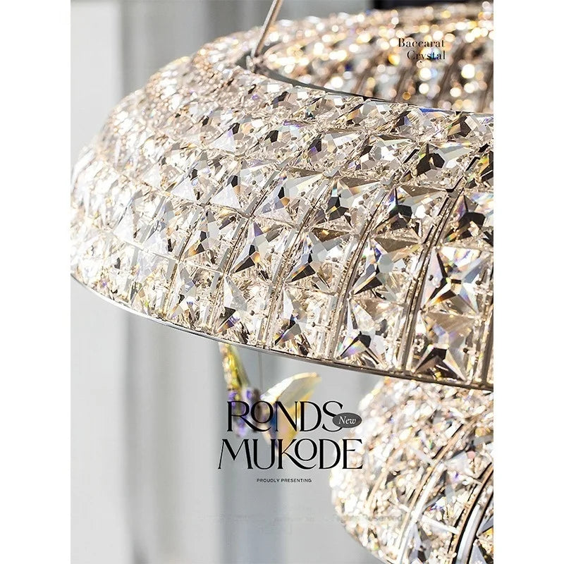 Afralia™ Crystal Chandelier Modern Luxury Villa Hall Main Light