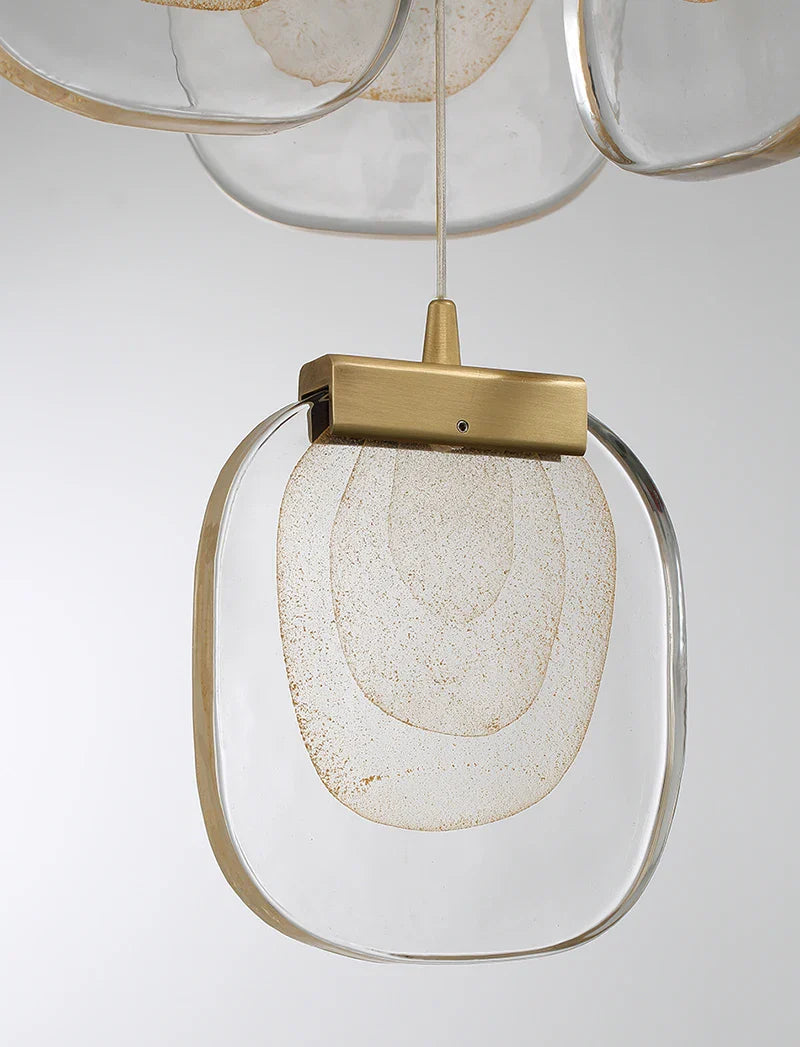 Afralia™ Luxury Gold Crystal Chandelier LED Hallway Lighting Fixture