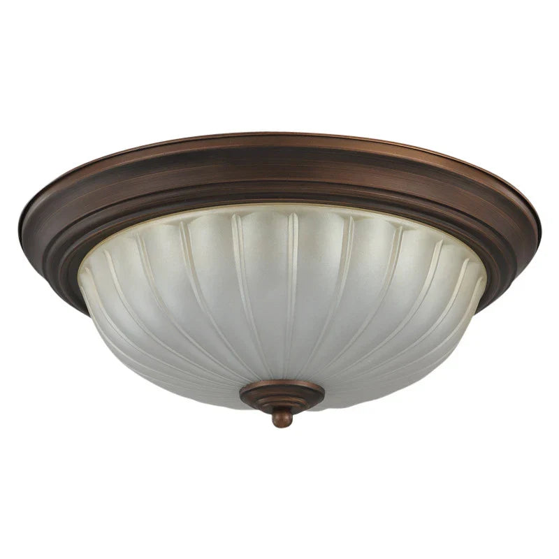 Afralia™ Black Bronze Ceiling Light with Frosted Glass Shade for Bedroom and Kitchen