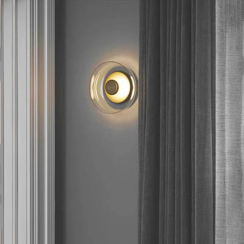 Afralia™ Nordic Glass Wall Lamp, Elegant Design for Bedroom, Living Room, Hotel Lighting