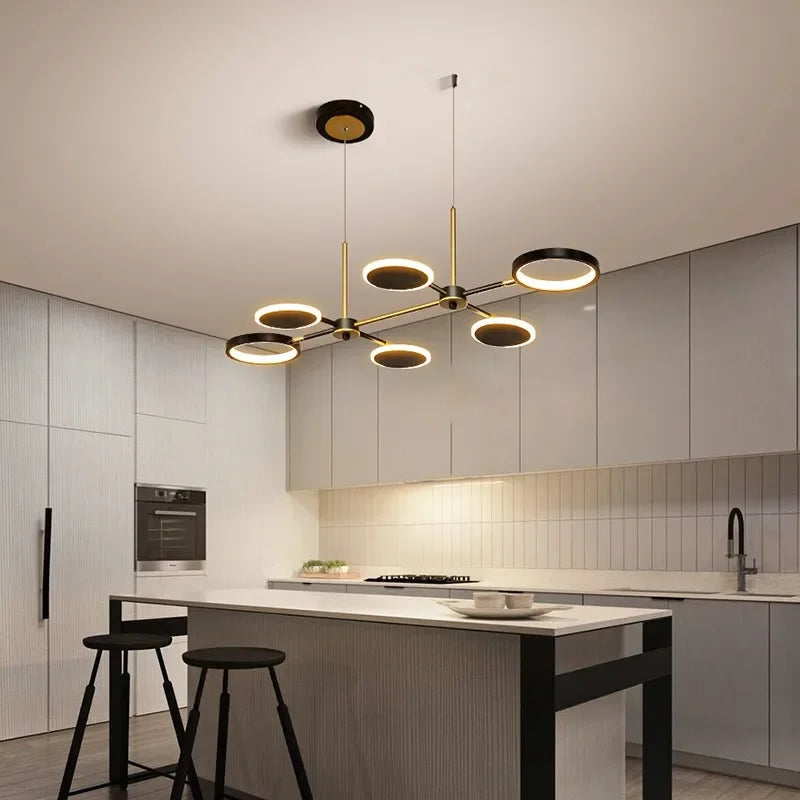 Afralia™ Modern Luxury Aluminum LED Pendant Lamp