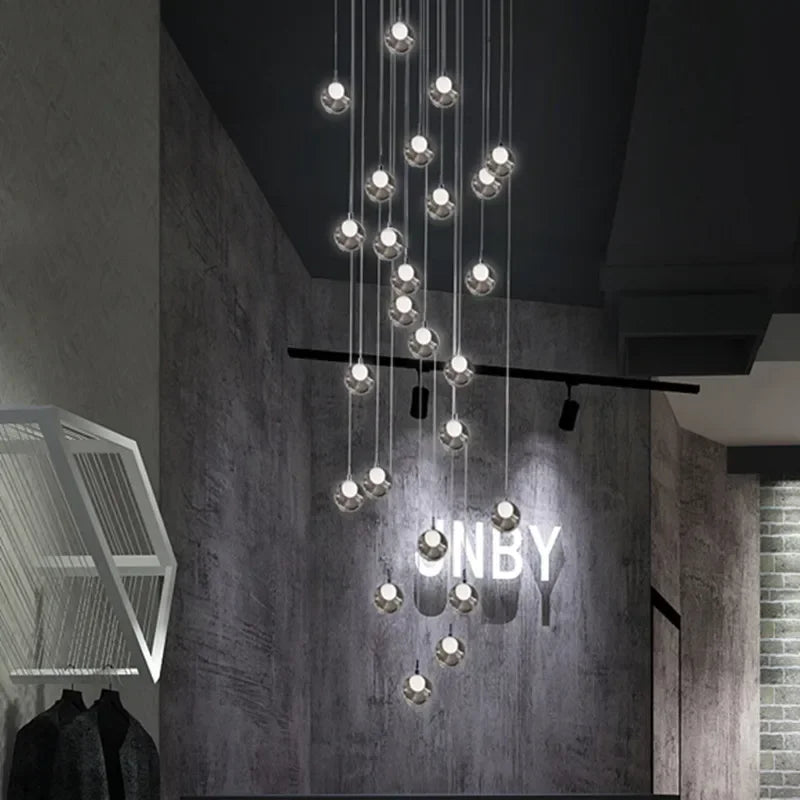 Afralia™ LED Chandelier: Modern Lighting for Living, Dining, and Staircase Areas