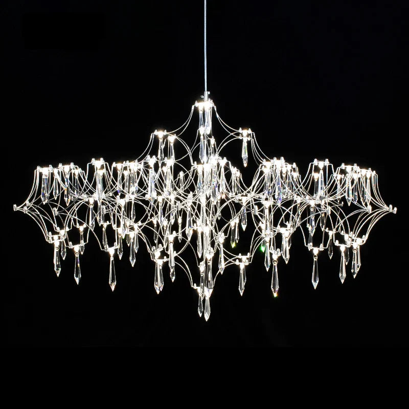 Afralia™ Crystal Chandelier Pendant Light for Home Decor Lighting
