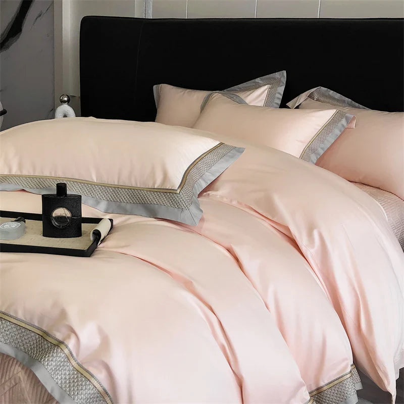 Afralia™ Luxury Embroidery Bedding Set - Premium Duvet Cover, Bedspread, Pillowcases